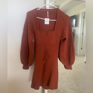 Small terra cotta dress from Free People.